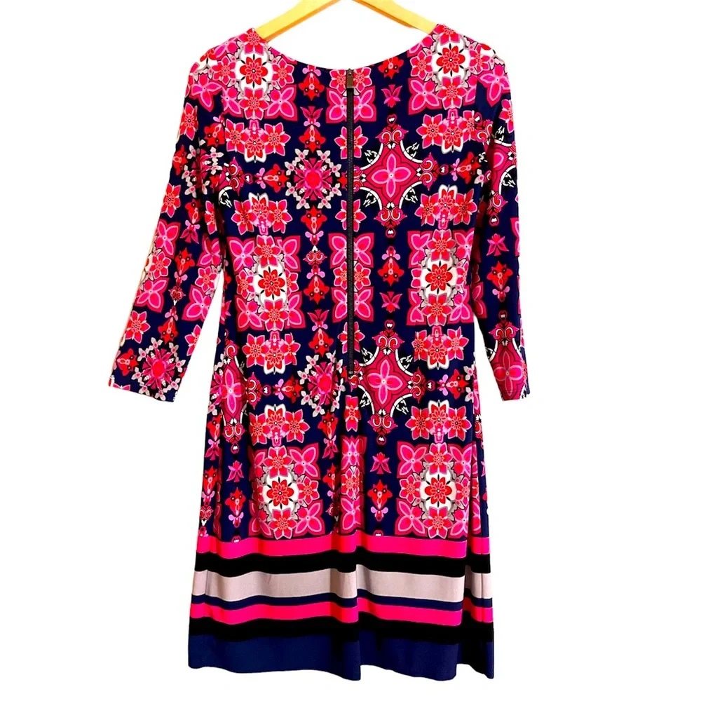 Vince Camuto Floral Geometric Sheath Dress - Picture 3 of 6